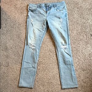 American Eagle Outfitters Light Blue Slim Straight Jeans